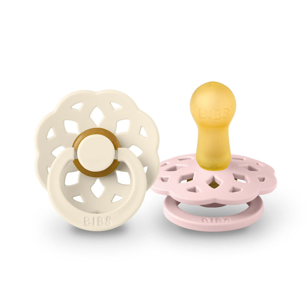 BIBS čiulptukų rinkinys 1 dydis (0 - 6 mėn.) Boheme Ivory/Blossom