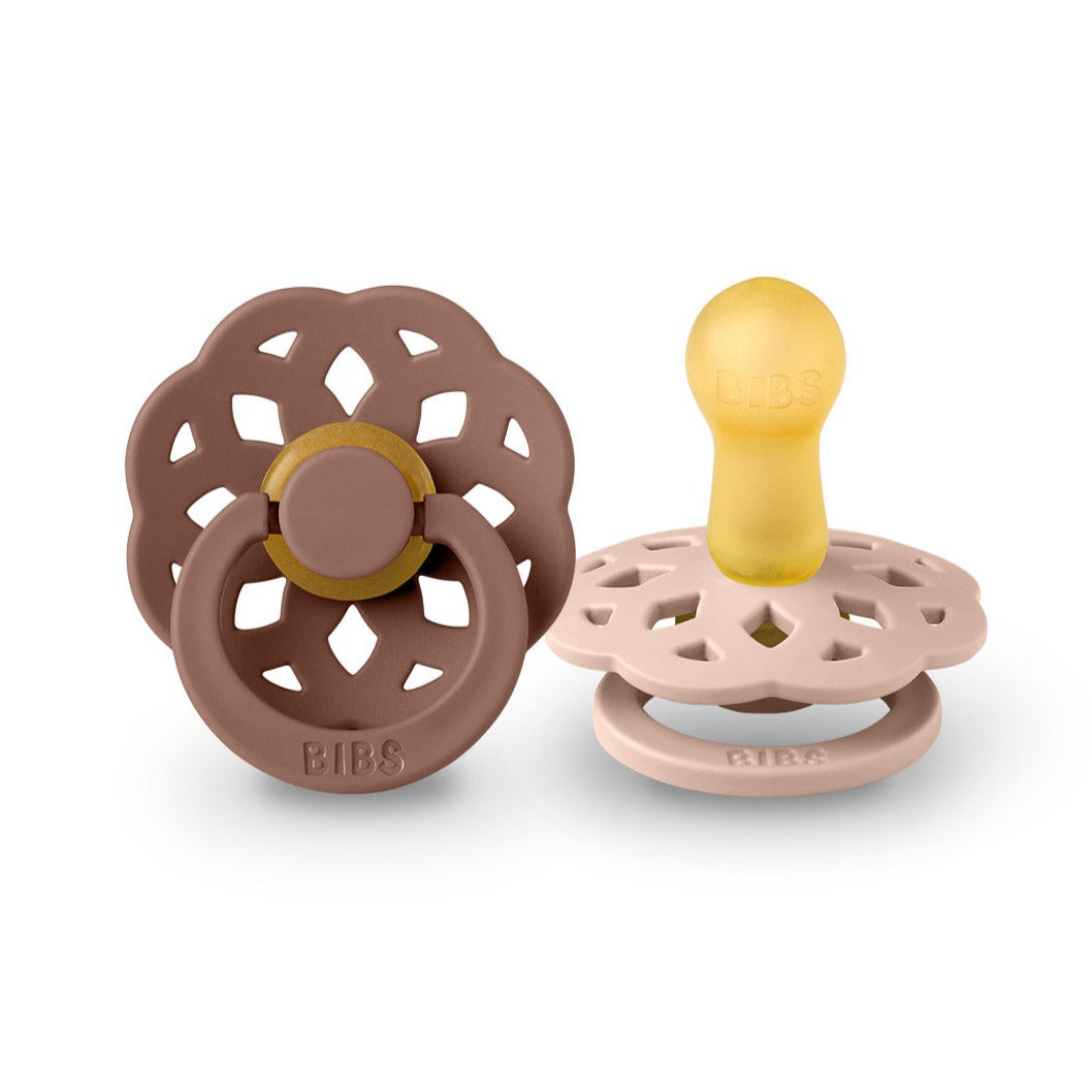 BIBS čiulptukų rinkinys 1 dydis (0 - 6 mėn.) Boheme Woodchuck/Blush