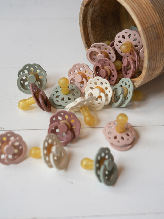 BIBS lutikomplekt suurus 1 (0-6 kuud) Boheme Ivory/Blossom 