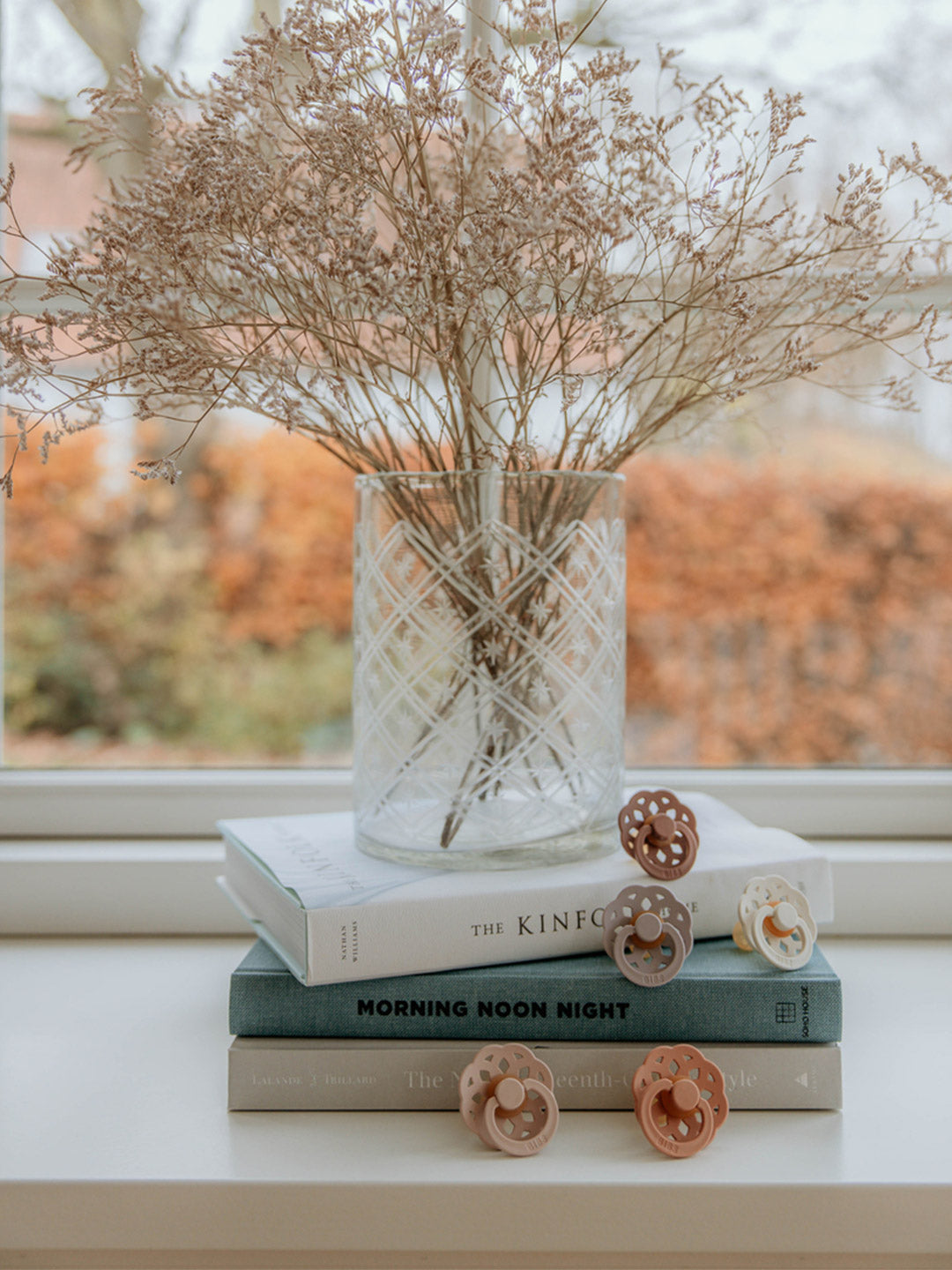 BIBS čiulptukų rinkinys 1 dydis (0 - 6 mėn.) Boheme Ivory/Blossom