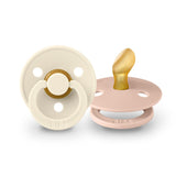 BIBS čiulptukų rinkinys 2 dydis (6 - 18 mėn.) Anatomical Ivory / Blush