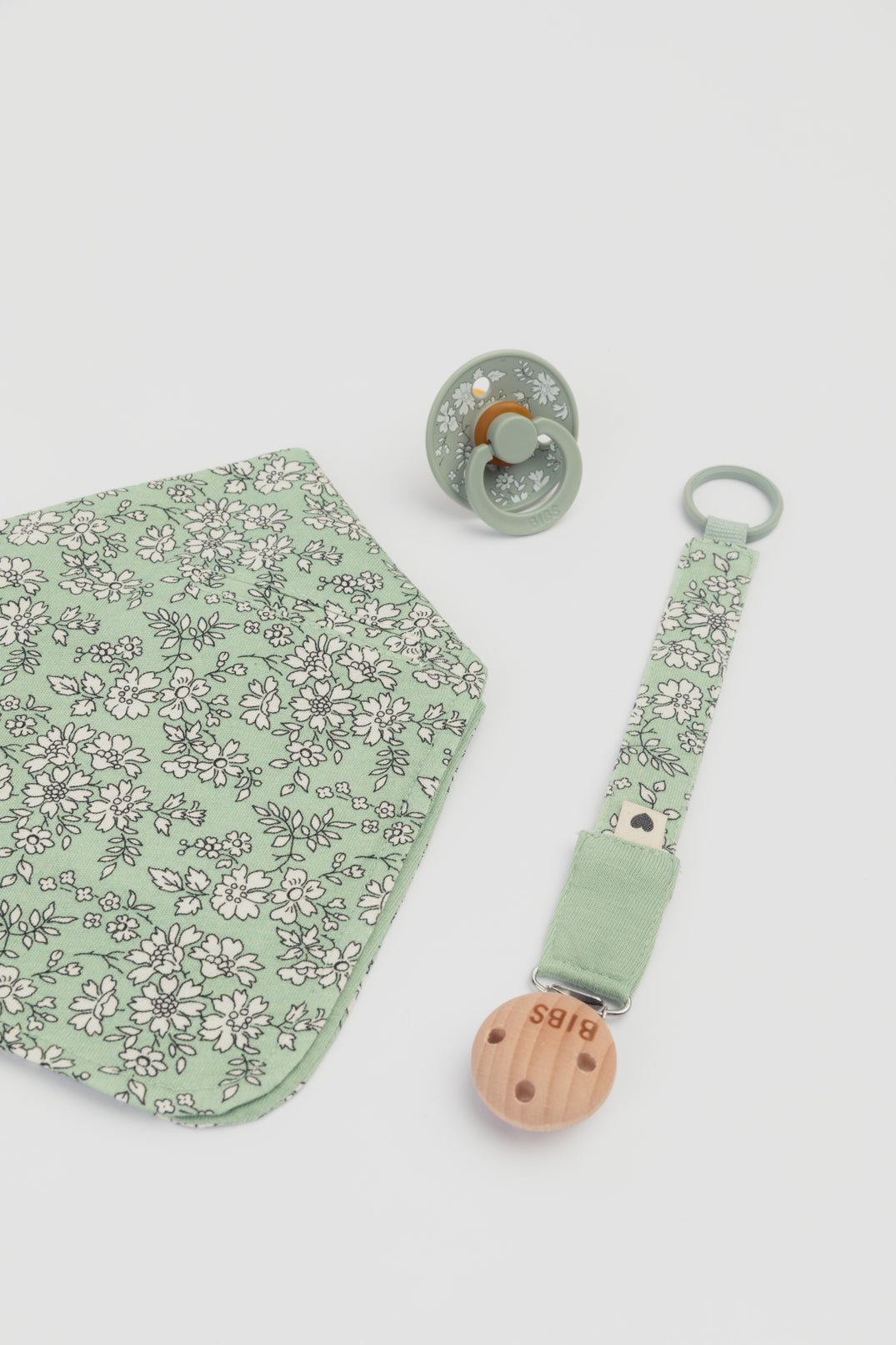 BIBS Liberty čiulptuko laikiklis Chamomile Lawn Baby Blue