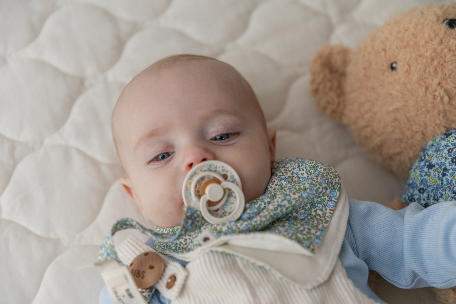 BIBS čiulptukų rinkinys 1 dydis (0 - 6 mėn.) Liberty Eloise Sage Mix