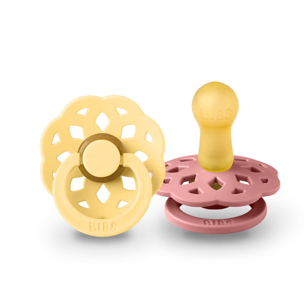 BIBS čiulptukų rinkinys 1 dydis (0 - 6 mėn.) Boheme Pale Butter/Dusty Pink