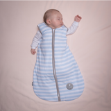 Natulino CosyNites trisluoksnis kūdikio miegmaišis (blue stripes / warm grey spalva) (1679109095497)