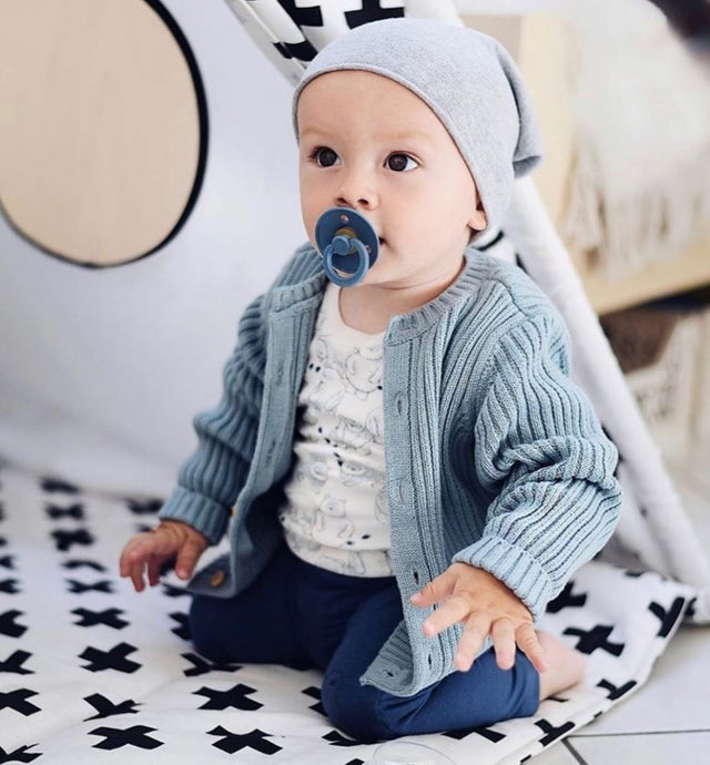 BIBS čiulptukų rinkinys 2 dydis (6 - 18 mėn.) Anatomical Baby Blue / Petrol
