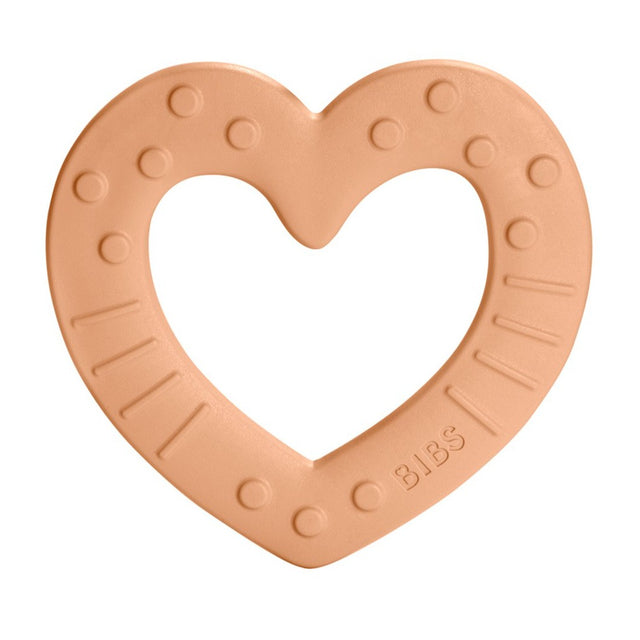 BIBS kramtukas persikinė širdutė (Bitie Heart Peach)