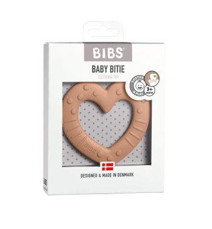 BIBS kramtukas persikinė širdutė (Bitie Heart Peach)