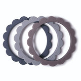 Mushie kramtukų apyrankių rinkinys (Gray/Steel/Stone)