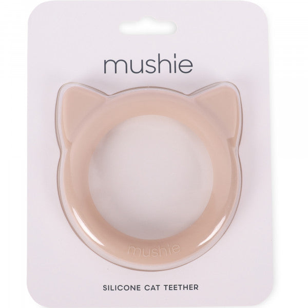 Mushie närimiskumm roosa kass (Cat-Blush) 