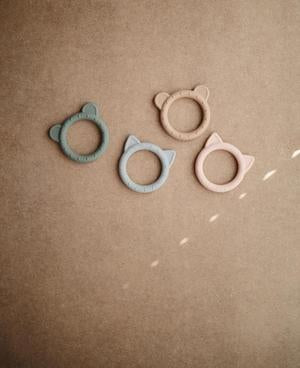 Mushie kramtukas pilkšvas katinėlis (Cat-Stone)