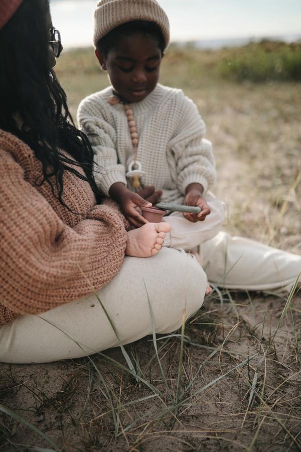 Mushie kramtukas pilkšvas katinėlis (Cat-Stone)