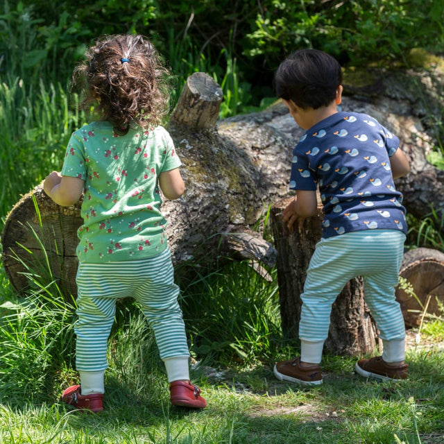 Little Green Radicals Whale Song komplektas (marškinėliai ir kelnės)