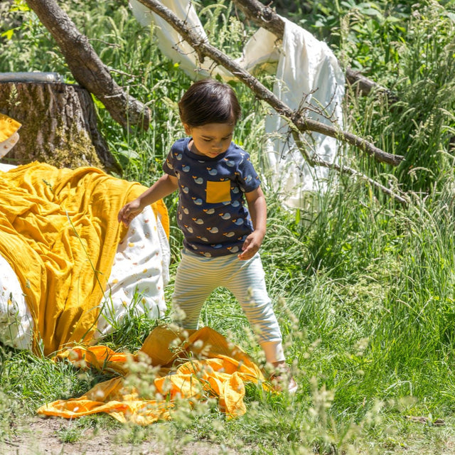 Little Green Radicals Whale Song komplektas (marškinėliai ir kelnės)