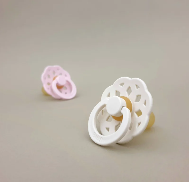 BIBS čiulptukų rinkinys 1 dydis (0 - 6 mėn.) Boheme Ivory/Blossom