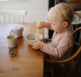 Mushie Kids Ēšanas piederumu komplekts Smoke 