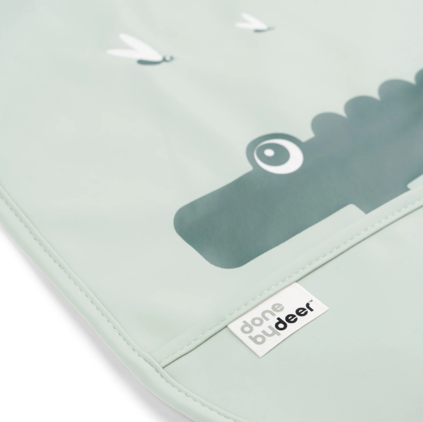 Done by Deer seilinukų rinkinys Croco Bibs Green, 2 vnt.