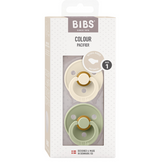 BIBS čiulptukų rinkinys 1 dydis (0 - 6 mėn.) Anatomical Ivory / Sage