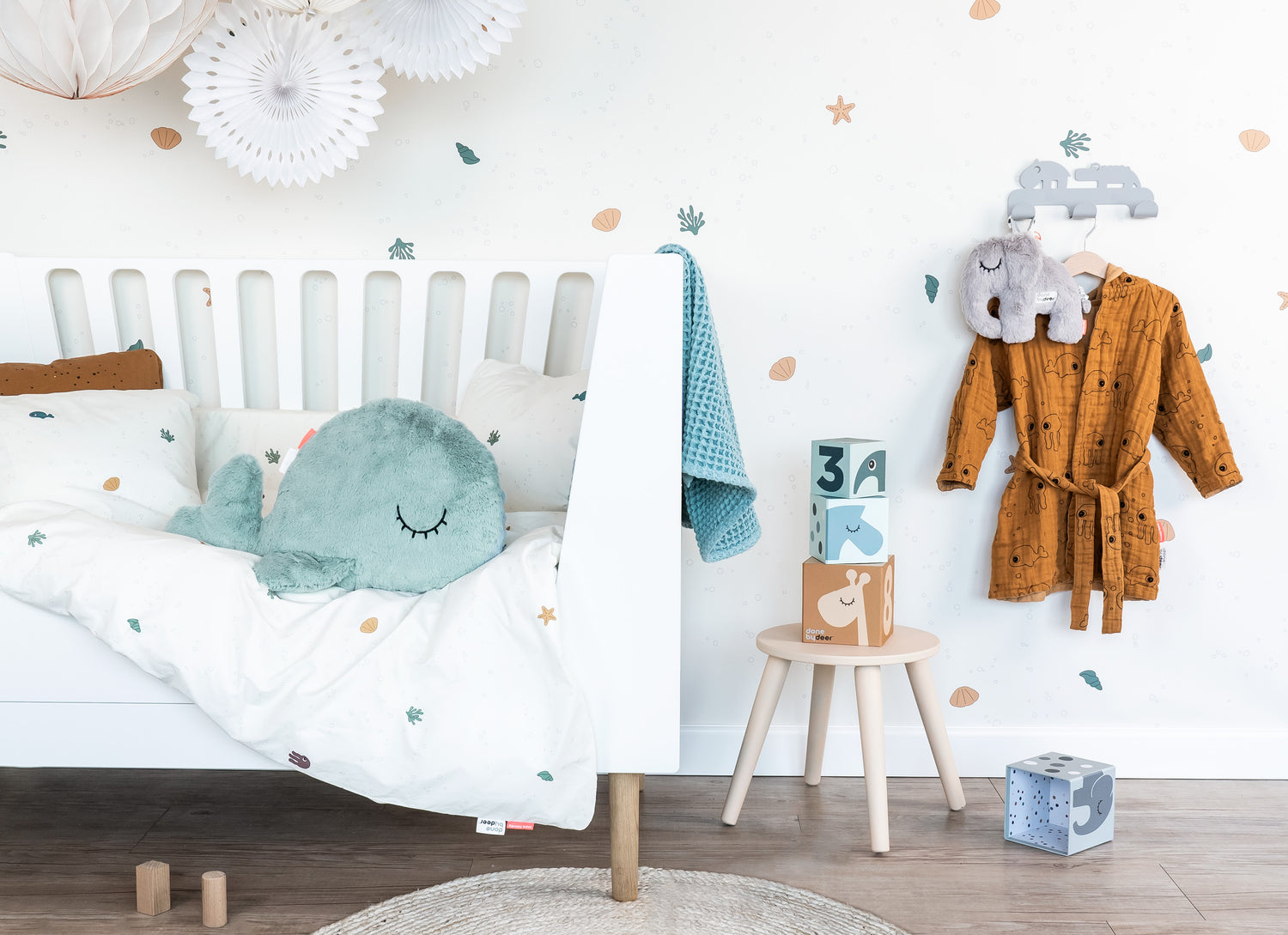 Done by Deer patalynės užvalkalų komplektas "Vandenynų draugai" / "Sea friends"