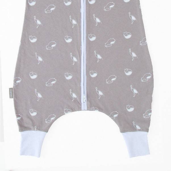 Natulino LITTLE WALKERS trisluoksnis kūdikio miegmaišis Animals Gray & White