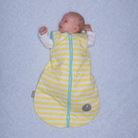 Natulino BabyComfort dvisluoksnis kūdikių miegmaišis (yellow stripes / mint spalva) (2147175858249)