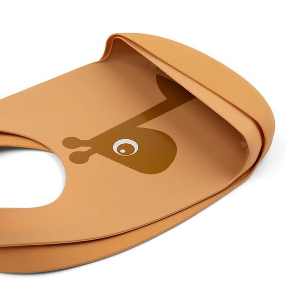 Done by Deer silikoninių  seilinukų rinkinys Raffi Mustard (2 vnt.)