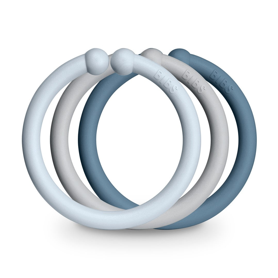 BIBS žiedai (Loops Baby Blue / Cloud / Petrol)