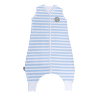Natulino LITTLE WALKERS dvisluoksnis kūdikio miegmaišis Blue Stripes & White
