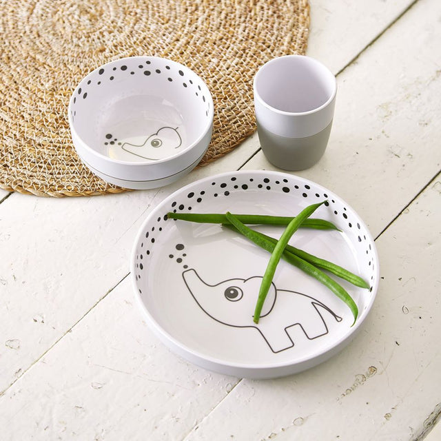 Done by Deer lėkštutė Yummi "Linksmieji taškučiai" / "Happy dots" (mėlyna) (4560163012690)