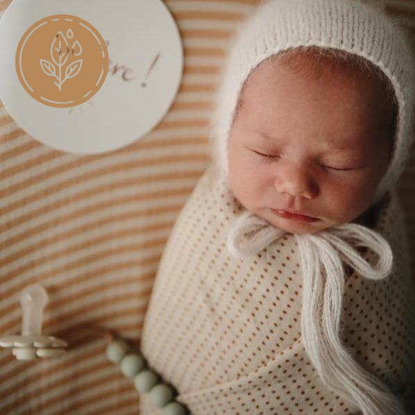 Mushie muslino vystyklas iš organinės medvilnės Retro stripes