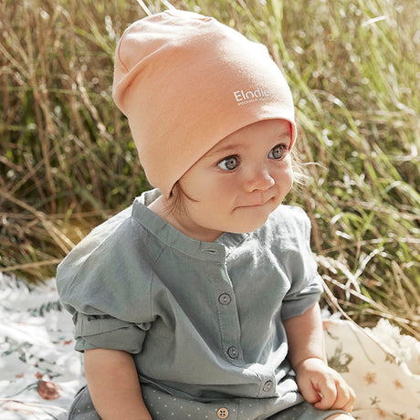 Elodie Details kepurėlė Gintarinis abrikosas (Logo Beanie - Amber Apricot)