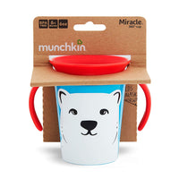 Munchkin mokymosi puodelis -  neišsiliejanti gertuvė Miracle 360 (poliarinė meška) 177 ml (4173142327369)