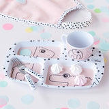 Done by Deer valgymo įrankiai vaikui Dreamy dots (pudriniai)