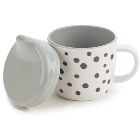 Done by Deer puodelis "Laimingieji taškučiai" / "Happy Dots" (pilkas, mėlynas arba pudrinis) (2132078329929)