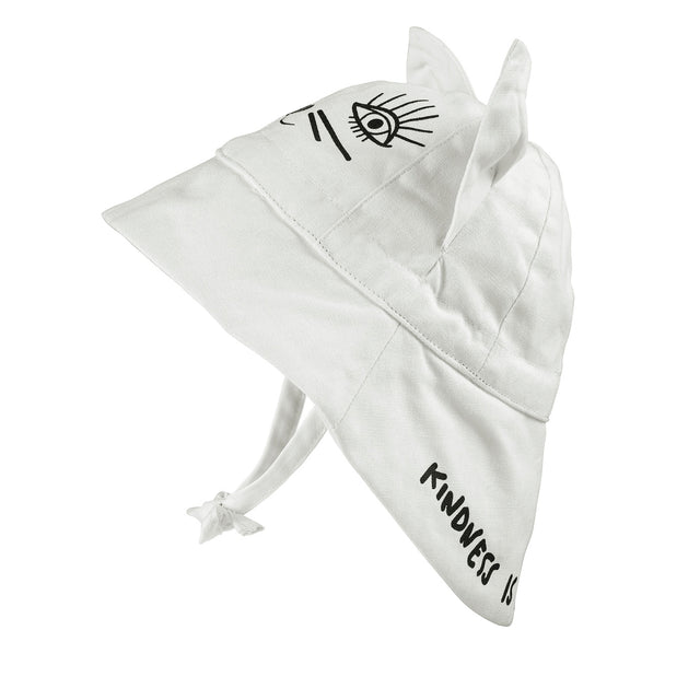 Elodie Details kepurė nuo saulės Katinėlio ausytės (Vanilla White)