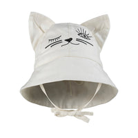 Elodie Details kepurė nuo saulės Katinėlio ausytės (Vanilla White)