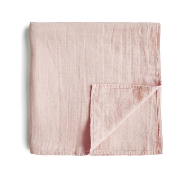 Mushie muslino vystyklas iš organinės medvilnės Rose Vanilla