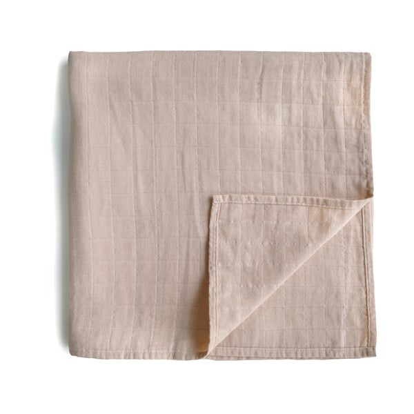 Mushie muslino vystyklas iš organinės medvilnės Blush